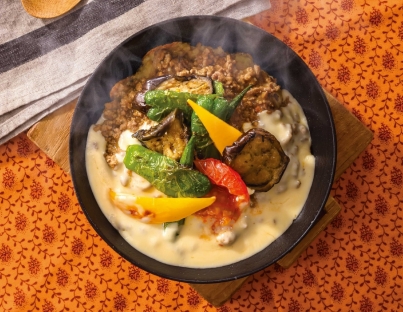 夏野菜のキーマカレードリア